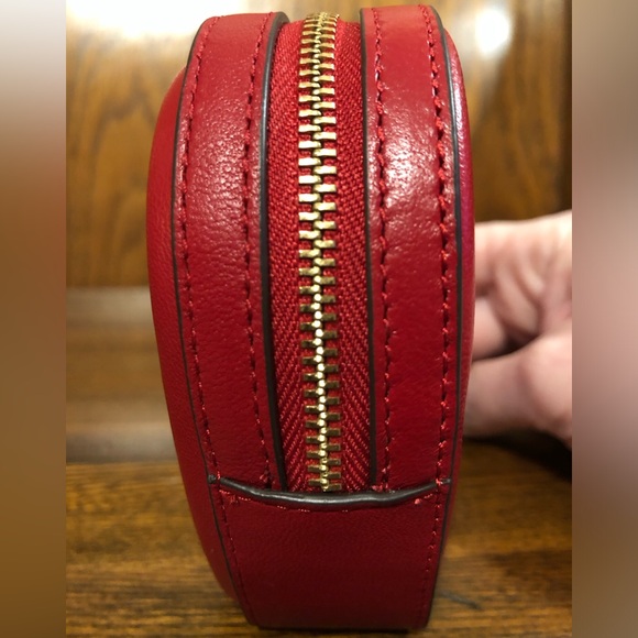 NWT-Kate Spade-Pitter Patter Heart ❤️Convertible Coin Purse-Perfect Cherry-$128 - Picture 6 of 16